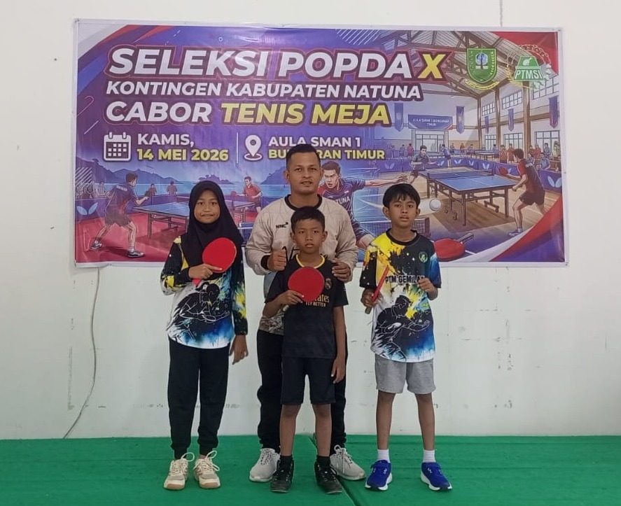 Siswa MIS Darul Ulum Ikuti Seleksi POPDA X Cabang Tenis Meja